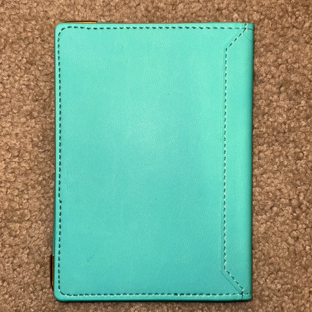 NWOT Turquoise Passport Travel Wallet